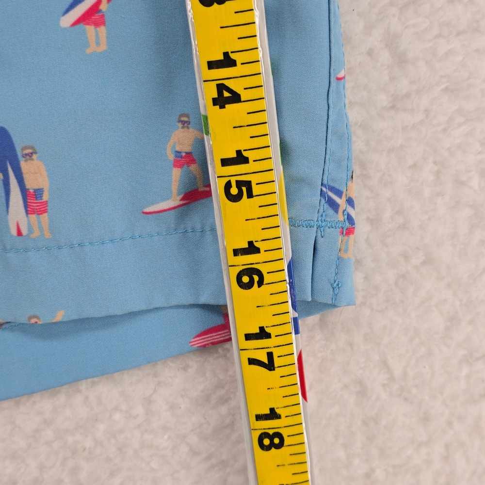 Chubbies‎ Swim Trunks Small Mens Blue Surfboard Print Elastic Waist - Picture 5 of 14